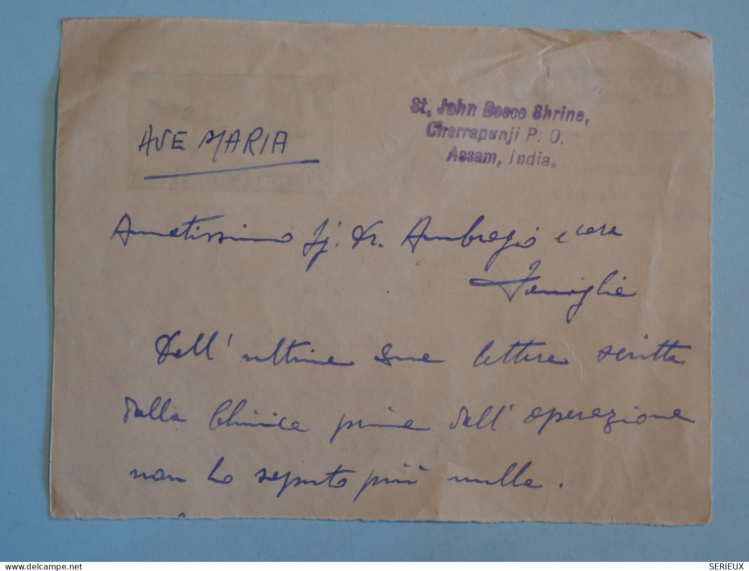 BT20 INDIA  BEL AEROGRAMME LETTRE DEVANT RR   1960  ASSAM A ROZZANO ITALIA  ++AFF. PLAISANT  ++ - Airmail