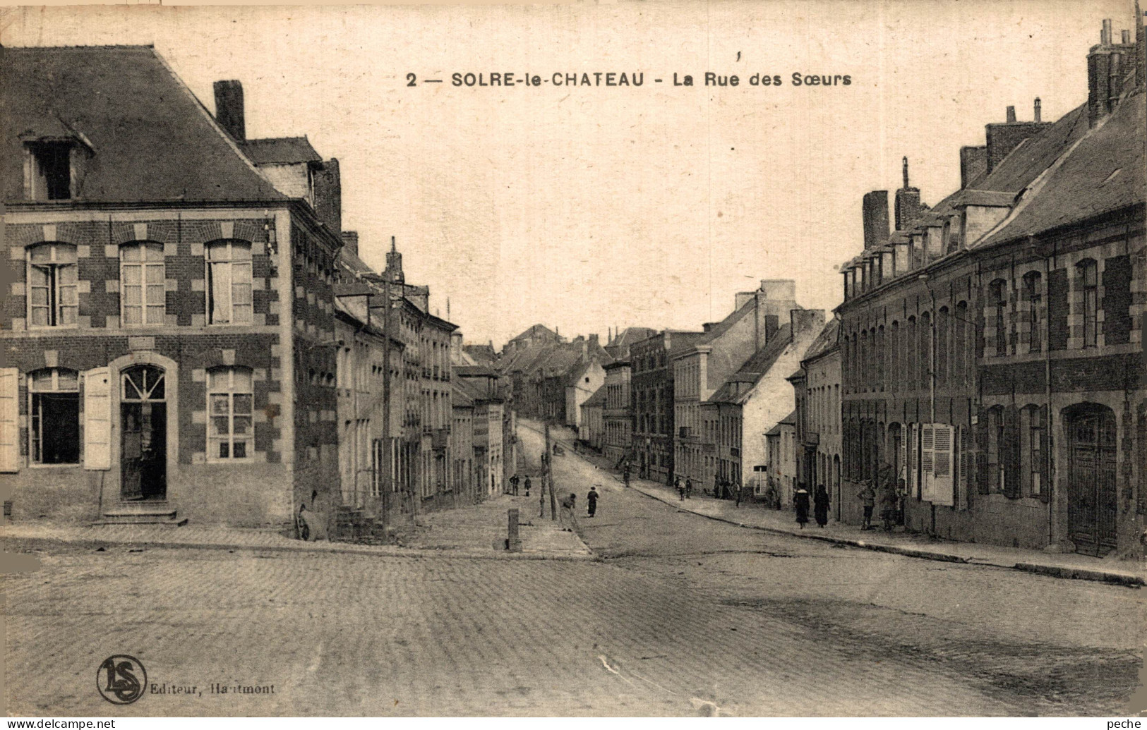 N°105067 -cpa Solre Le Château -rue Des Soeurs- - Solre Le Chateau