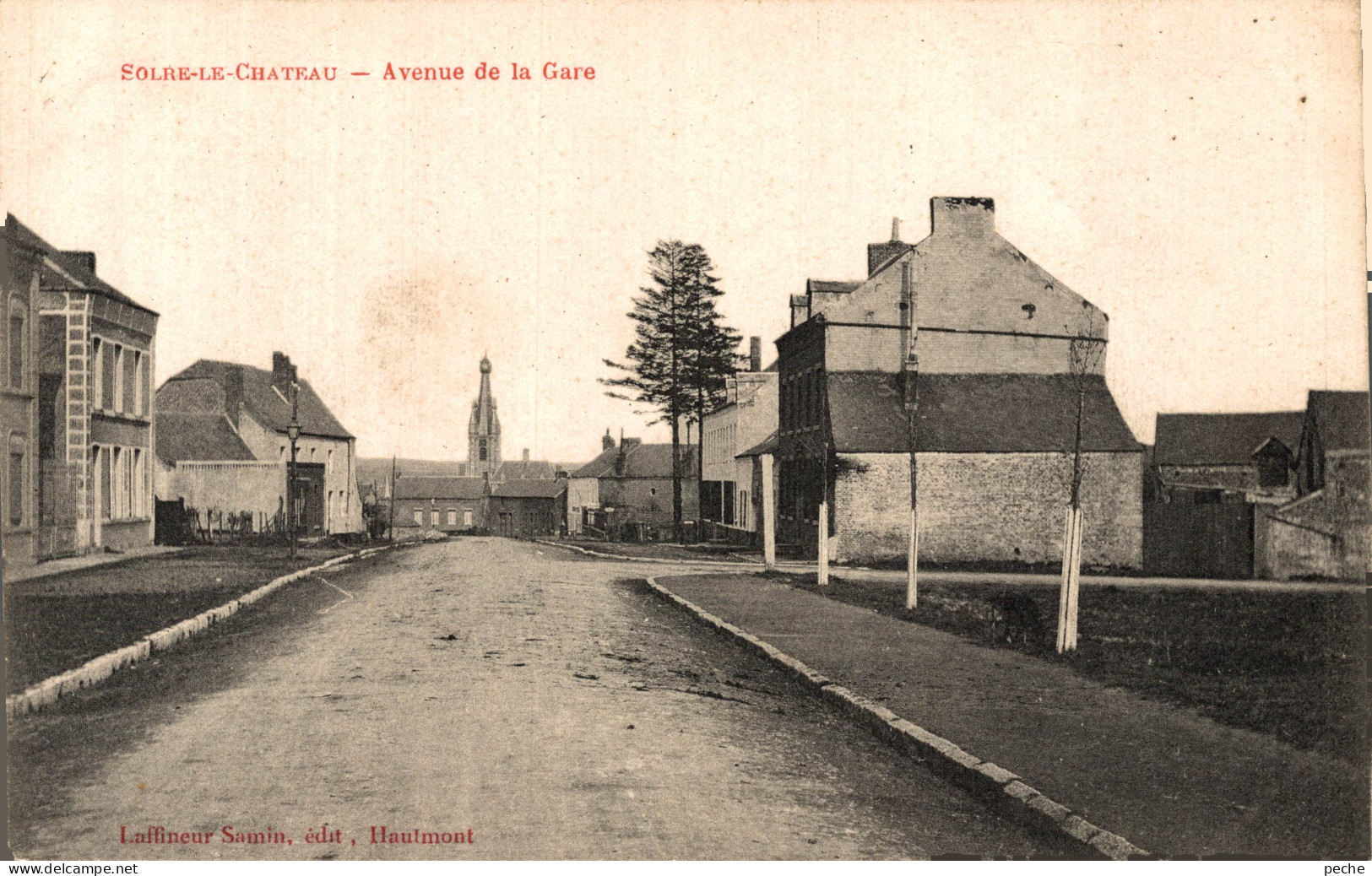 N°105079 -cpa Solre Le Château -avenue De La Gare- - Solre Le Chateau