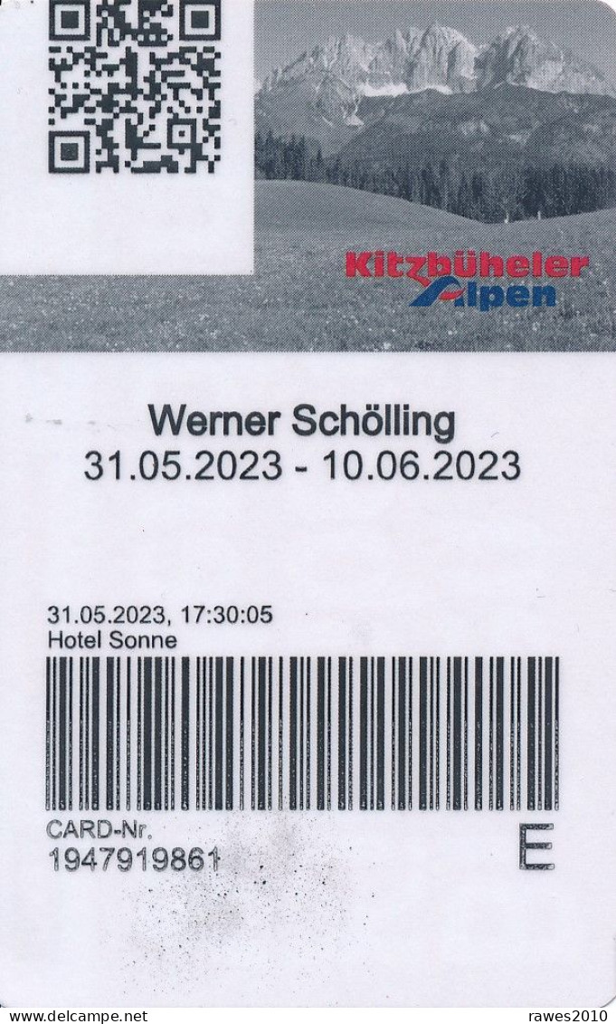 Österreich Kirchberg I.T. 2023 Gästekarte = Ticket Bahn - ÖBB Und Bus Für Brixental Kitzbüheler Alpen - Europe