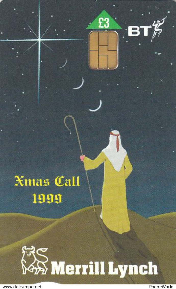 UK - Merrill Lynch/Xmas Call 1999, Tirage 1500ex, Mint, Christmas - Otros & Sin Clasificación