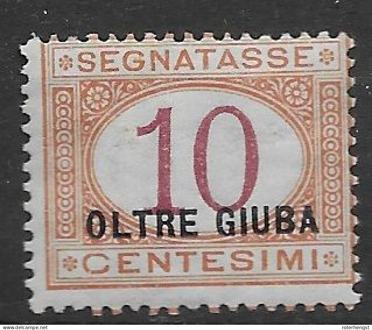 Oltre Giuba Mh * 15 Euros 1925 Postage Due - Oltre Giuba