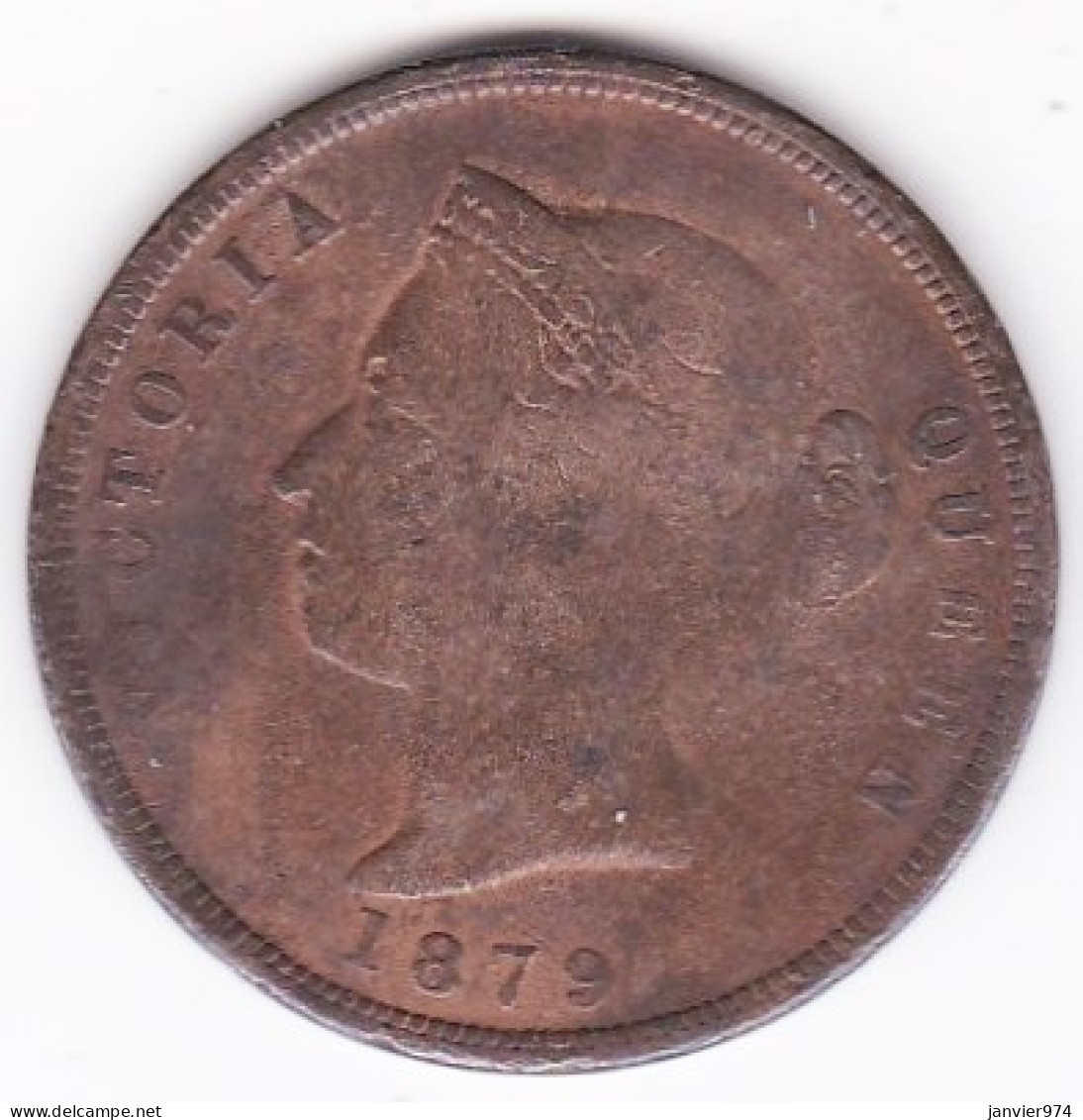 Chypre / Cyprus , 1 Piastre 1879, Victoria , En Bronze, KM# 3 - Chipre