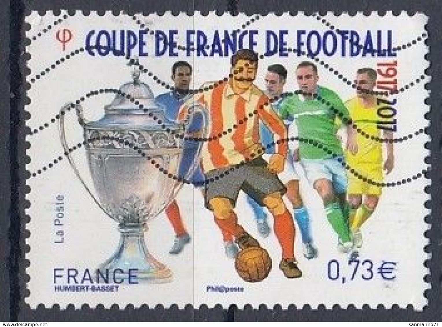 FRANCE 6747,used,falc Hinged - Gebruikt