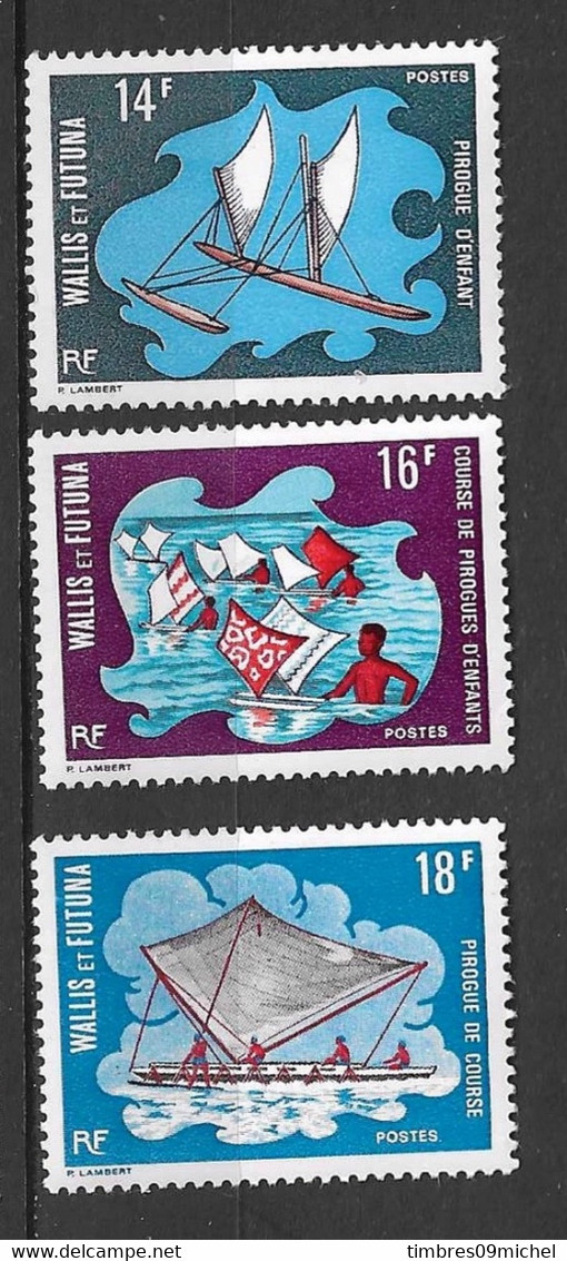 Wallis-et-Futuna N 182 à 184** Neuf Sans Charnière - Unused Stamps