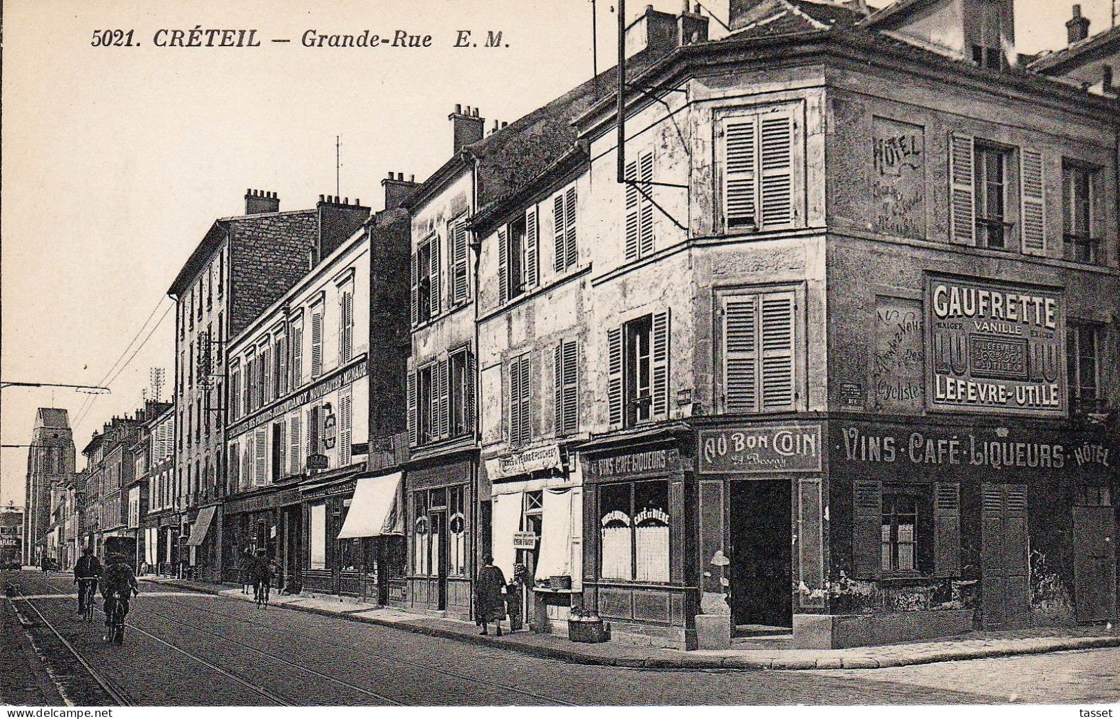 Créteil 94 : AU BON COIN  , Café Tabac  Dans Les Années1920, PUB  Lefevre Utile - Grande Rue - Cafés