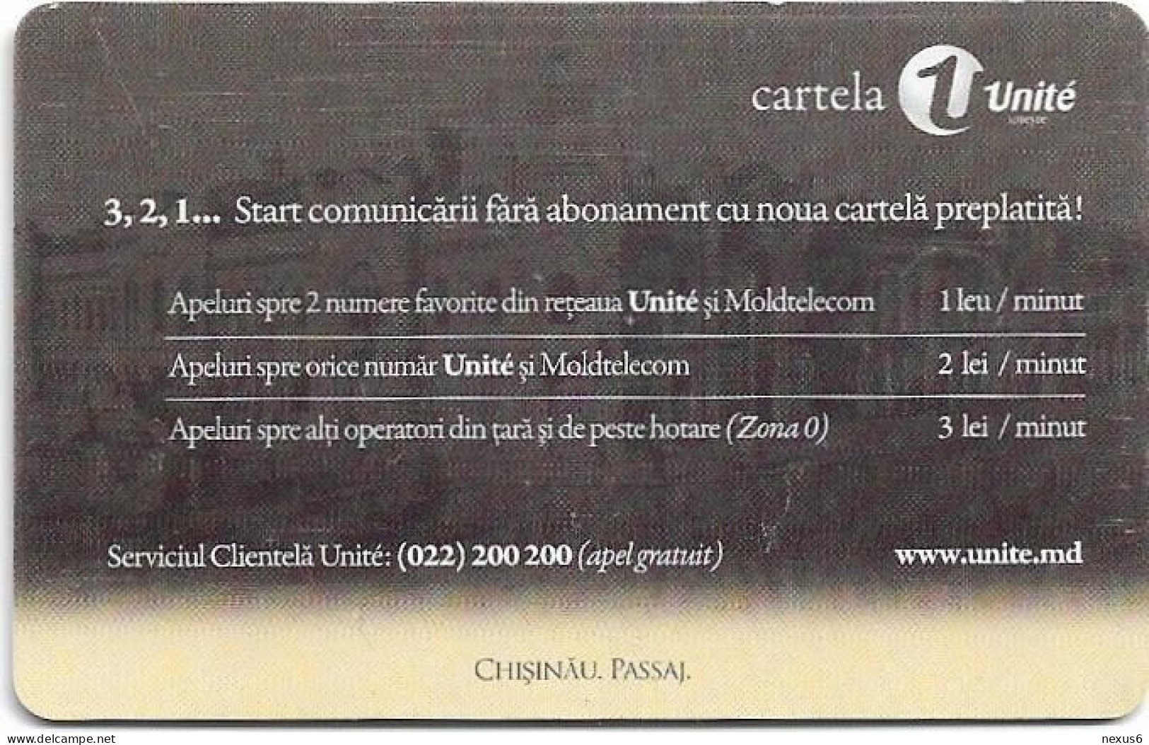 Moldova - Moldtelecom - Chisinau, Passaj, Gem5 Red, 10.2007, 50U, 25.303ex, Used - Moldawien (Moldau)