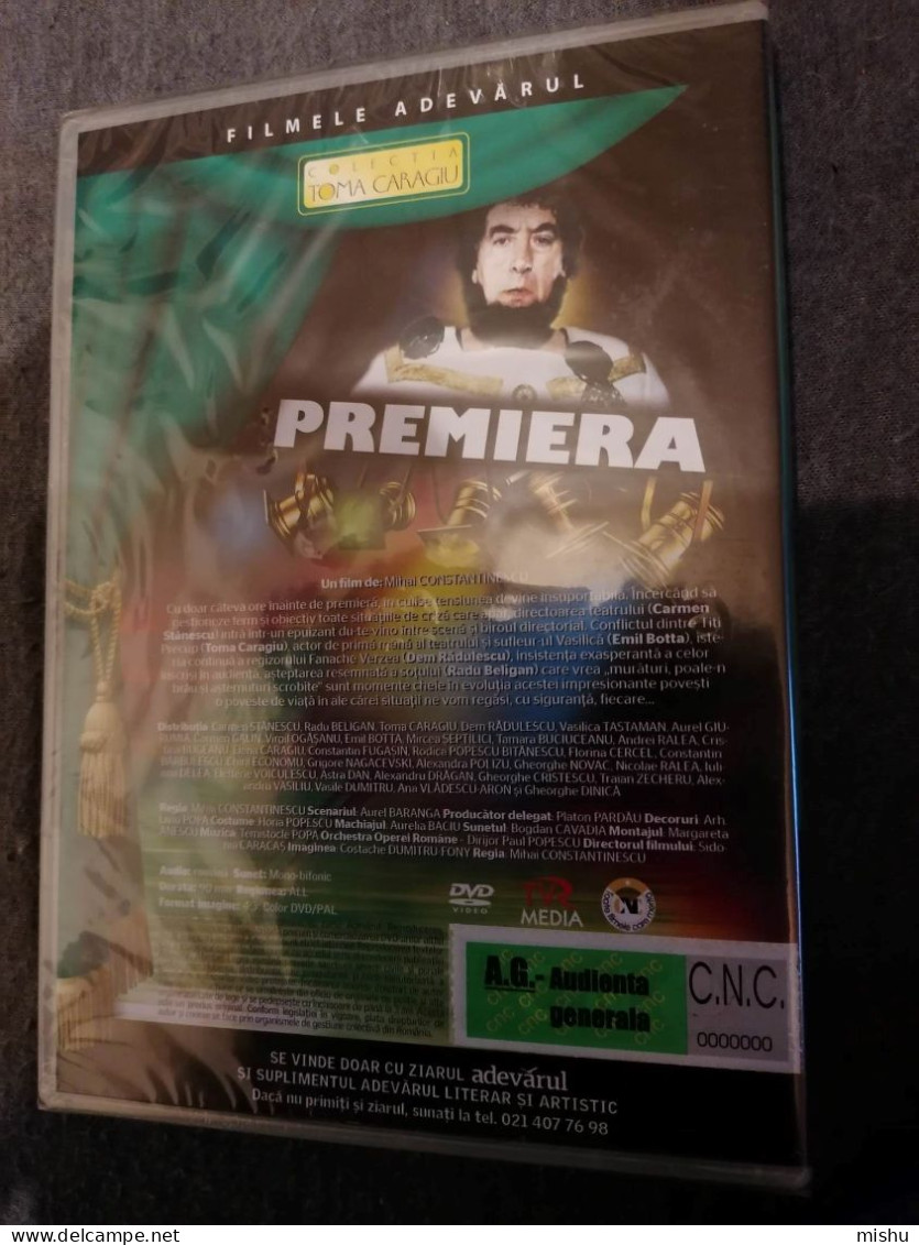 Romania DVD Movie  - Premiera - Toma Caragiu . Sealed - Klassiekers