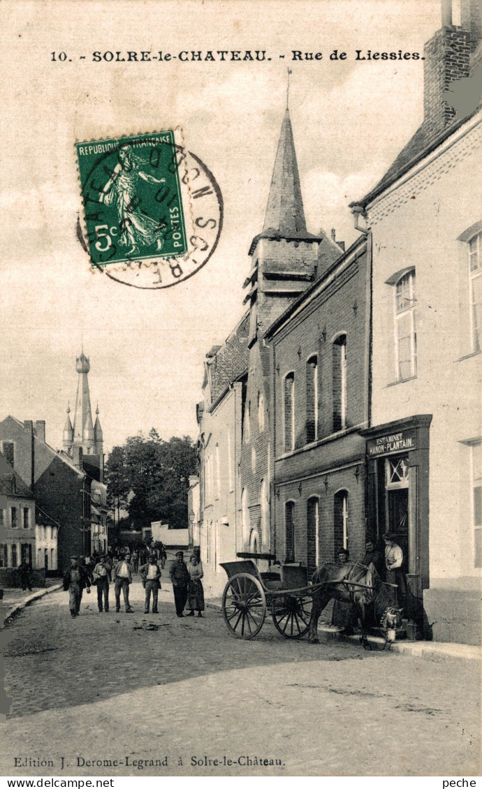 N°105087 -cpa Solre Le Château -rue De Liessies- - Solre Le Chateau