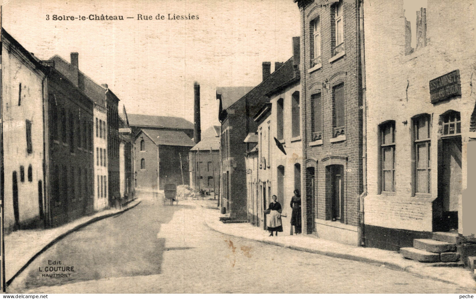 N°105088 -cpa Solre Le Château -rue De Liessies- - Solre Le Chateau