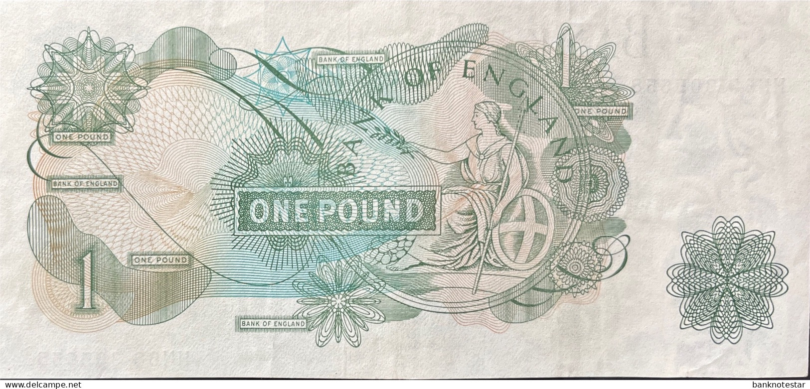 Great Britain 1 Pound, P-374g (1970) - Very Fine - 1 Pond