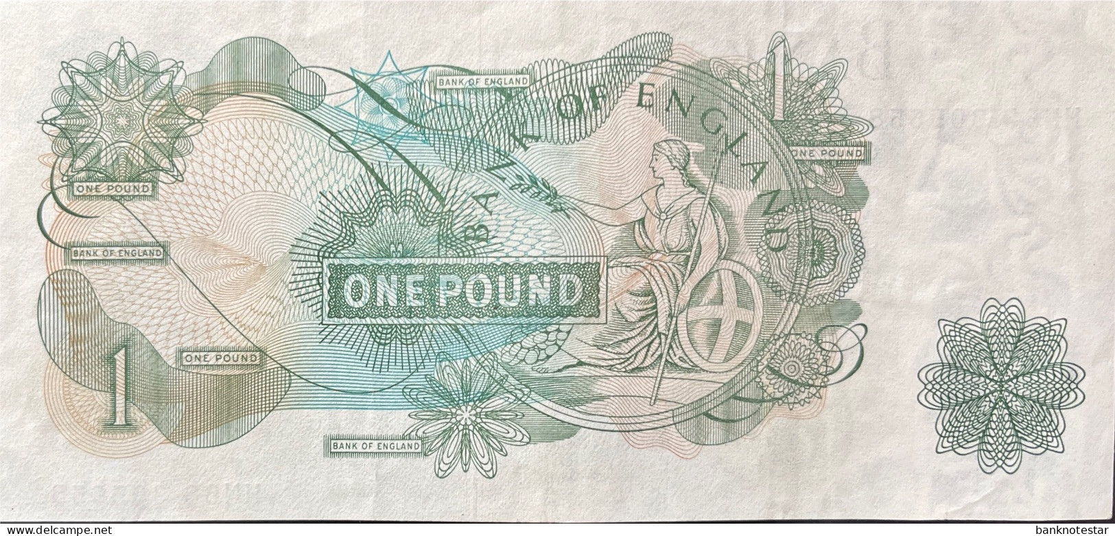Great Britain 1 Pound, P-374g (1970) - Very Fine - 1 Pound
