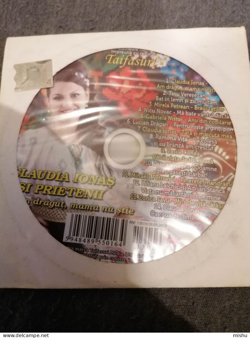 Romania - CD MUSIC TAIFASURI - CLAUDIA IONAS AND FRIENDS - Country & Folk