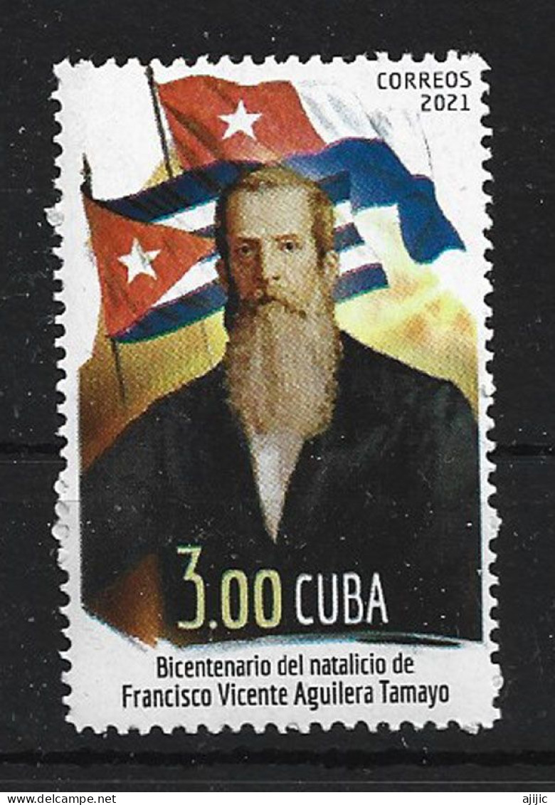 2021.Francisco Vicente Aguilera Y Tamayo (Général De Division De L' Armée De Libération Cubaine) Timbre Neuf ** - Unused Stamps