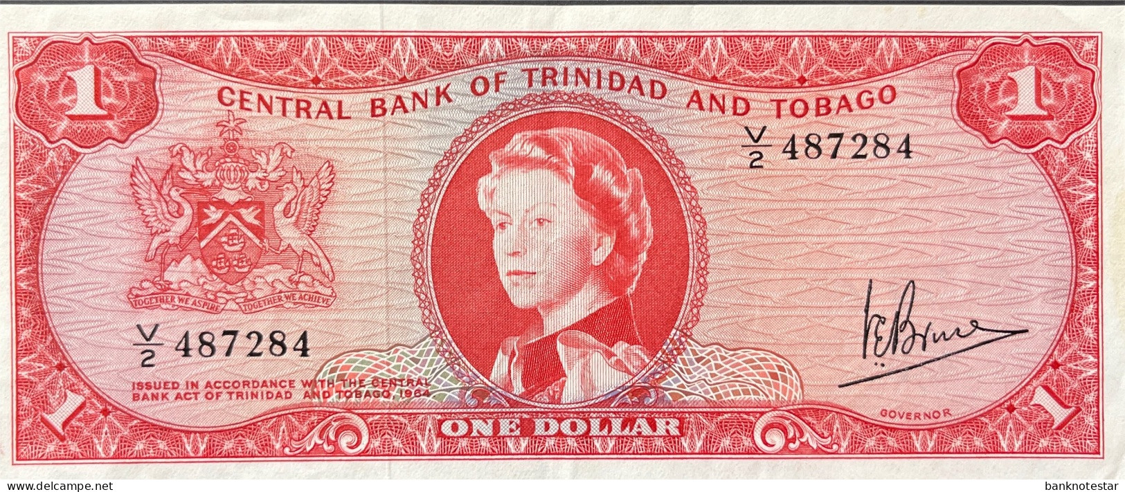 Trinidad 1 Dollar, P-26c (L.1964) - Very Fine Plus - Trindad & Tobago