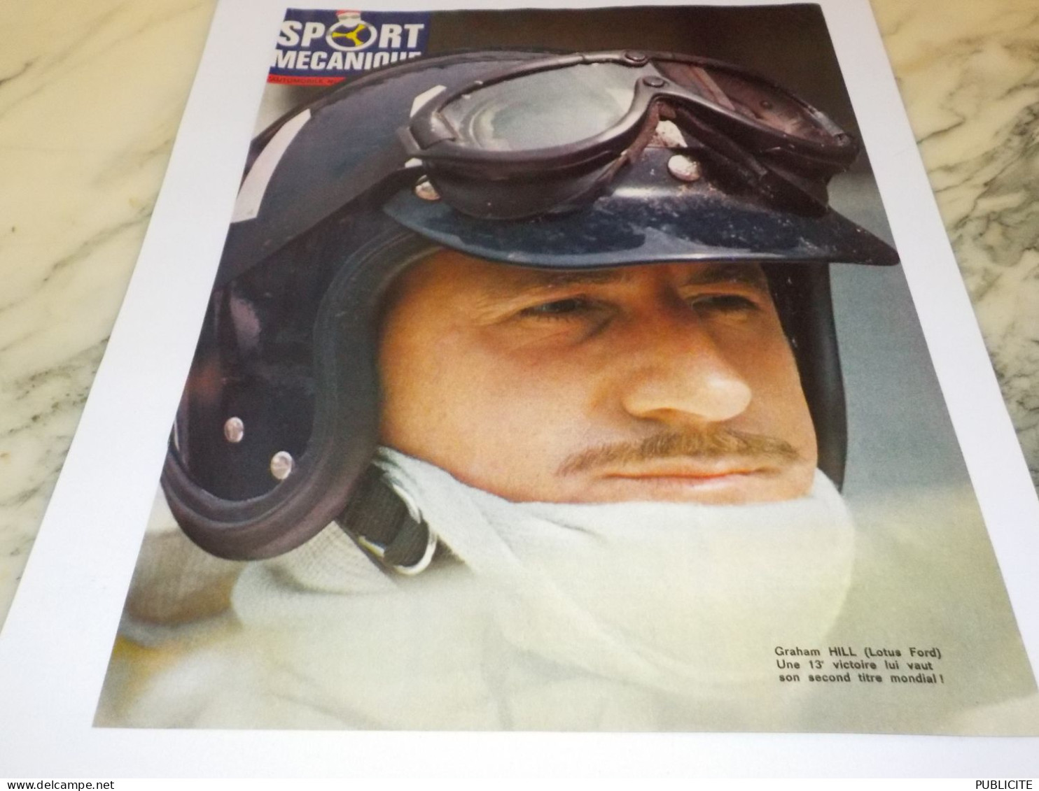 ANCIENNE PUBLICITE GRAHAM HILL 1968 - Otros & Sin Clasificación