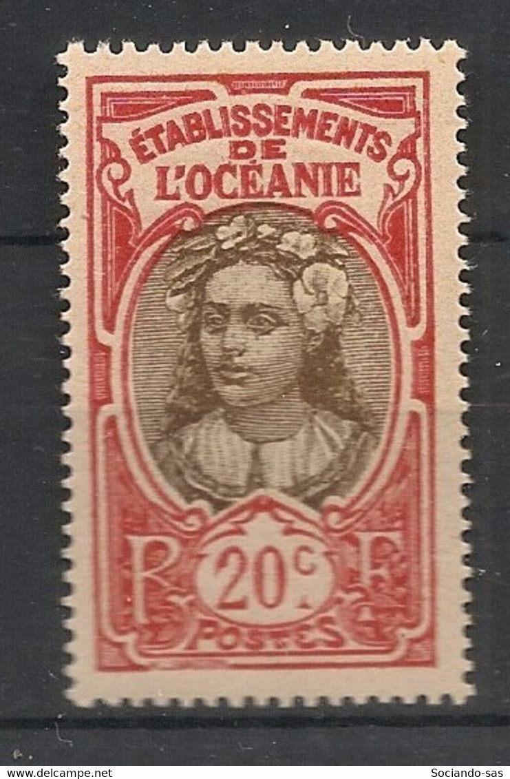 OCEANIE - 1927-30 - N°Yv. 69 - Tahitienne 20c Rouge - Neuf Luxe ** / MNH / Postfrisch - Neufs