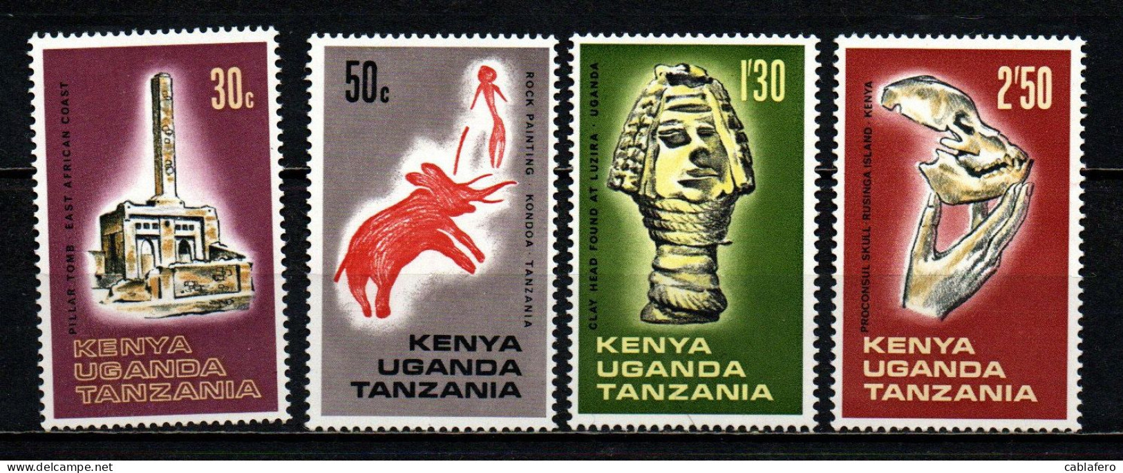 KENYA-UGANDA-TANZANIA - 1967 - Archaeological Relics Of East Africa - MNH - Kenya, Uganda & Tanzania