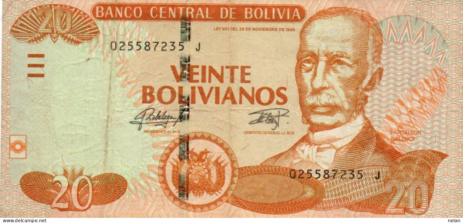 BOLIVIA 20 BOLIVIANOS 2015 - P-244a.1 - CIRC. - Bolivie