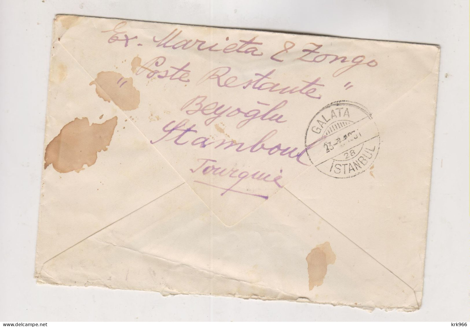 TURKEY  1931 ISTANBUL Nice Cover To Yugoslavia - Storia Postale