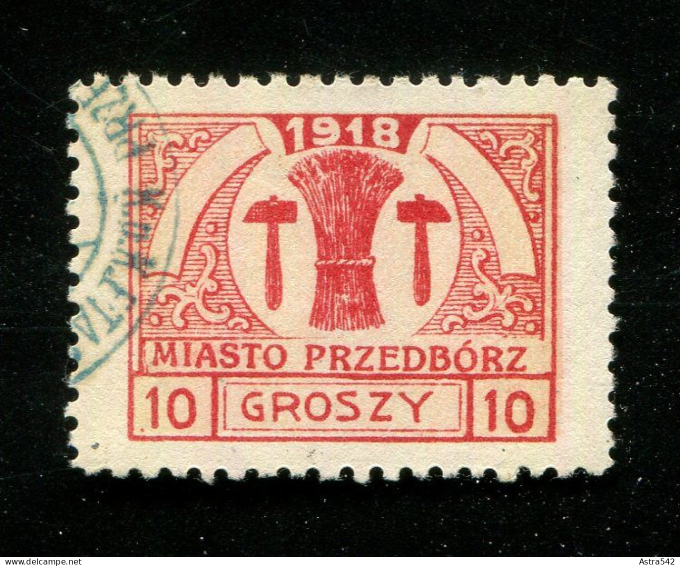 "POLEN-PRZEDBORZ" 1918, Mi. 6 Hestempelt (15321) - Usados