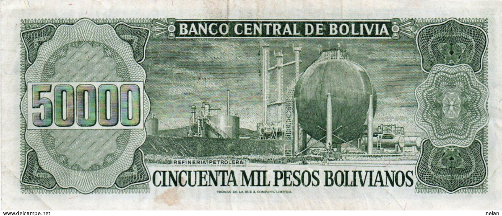 BOLIVIA 50000 PESOS BOLIVIANOS 1984  P-170a.2   XF - Bolivien