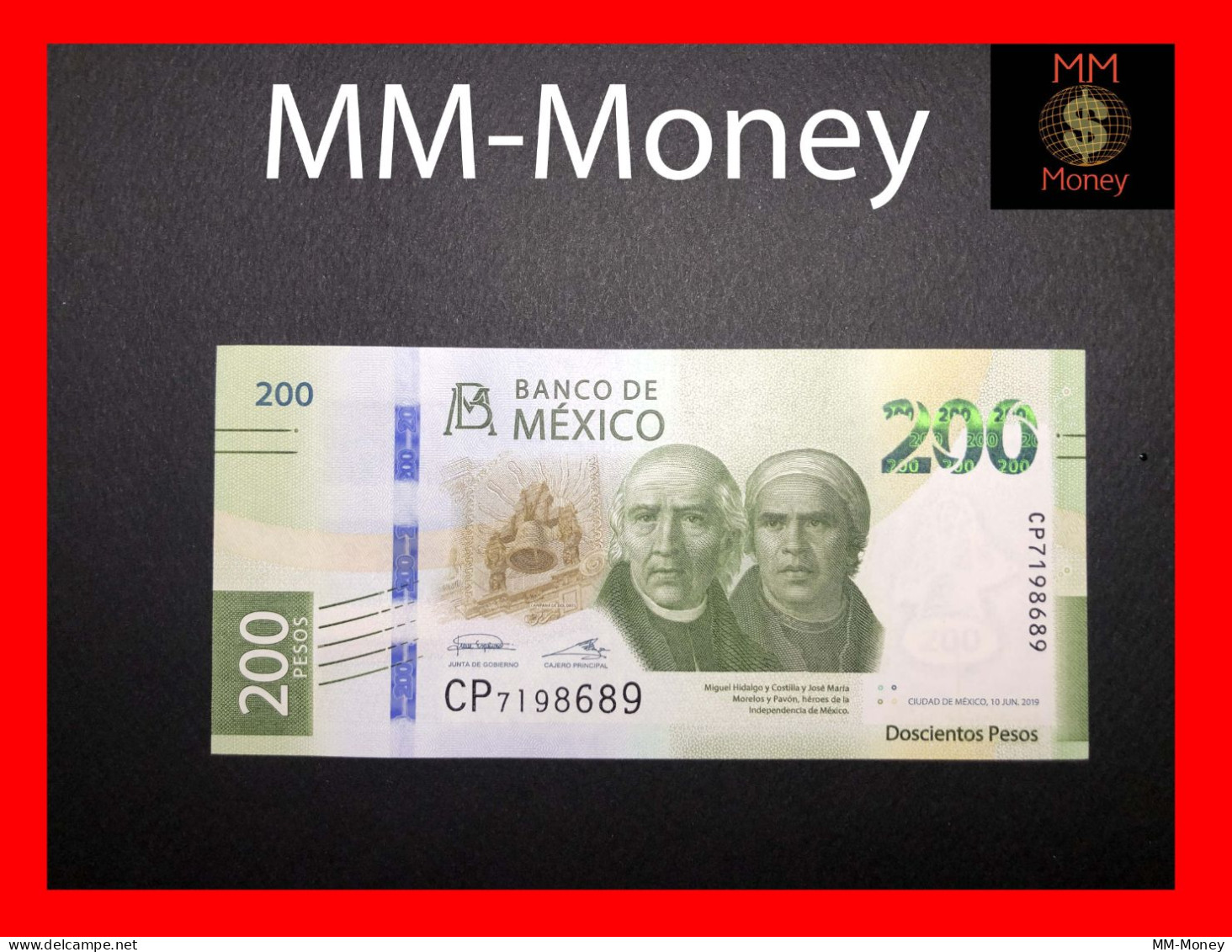 MEXICO  200 Pesos   10.6.2019   P. 135    UNC - Mexique