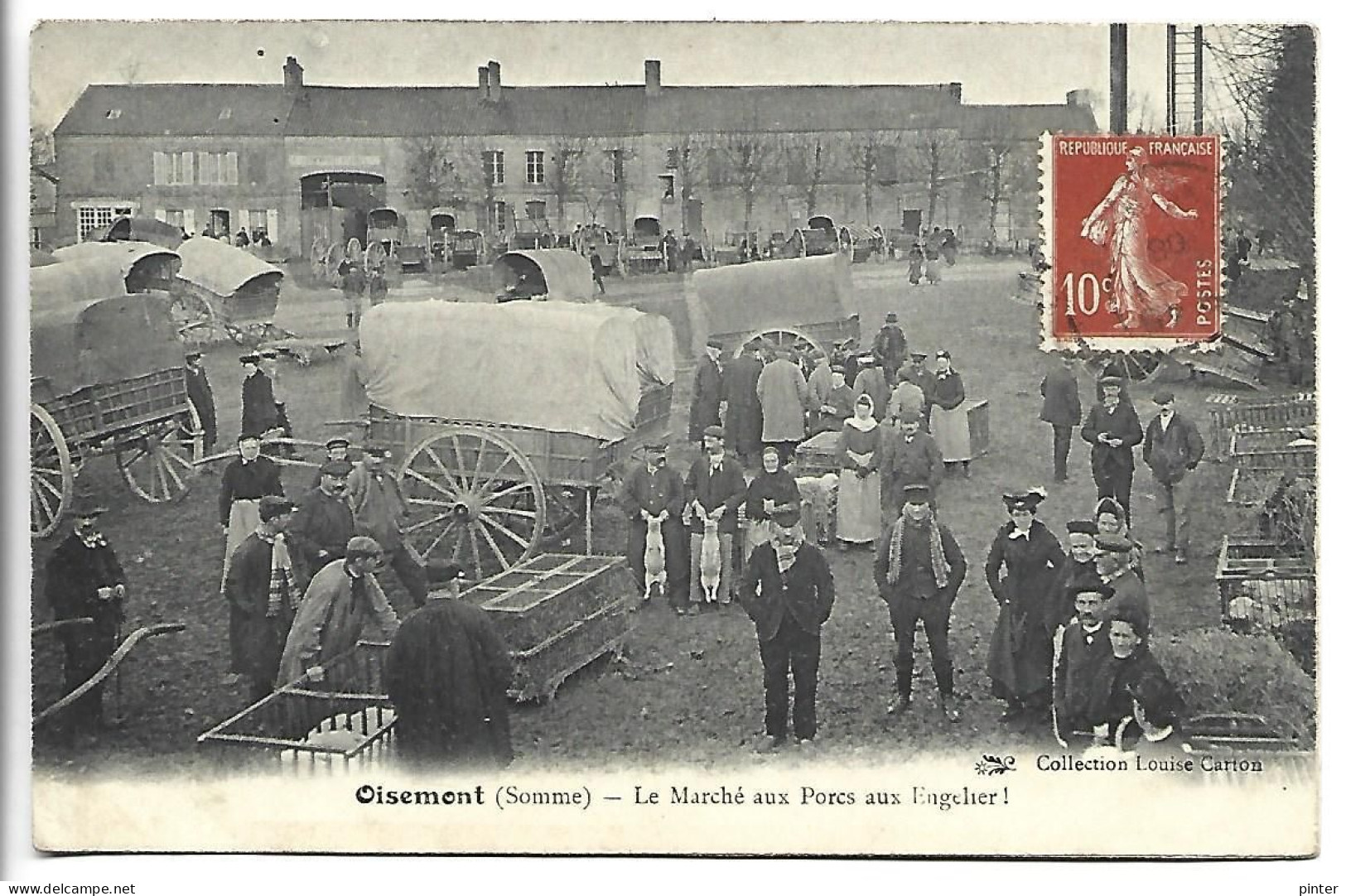 OISEMONT - Le Marché Aux Porcs Aux Engelier ! - Oisemont