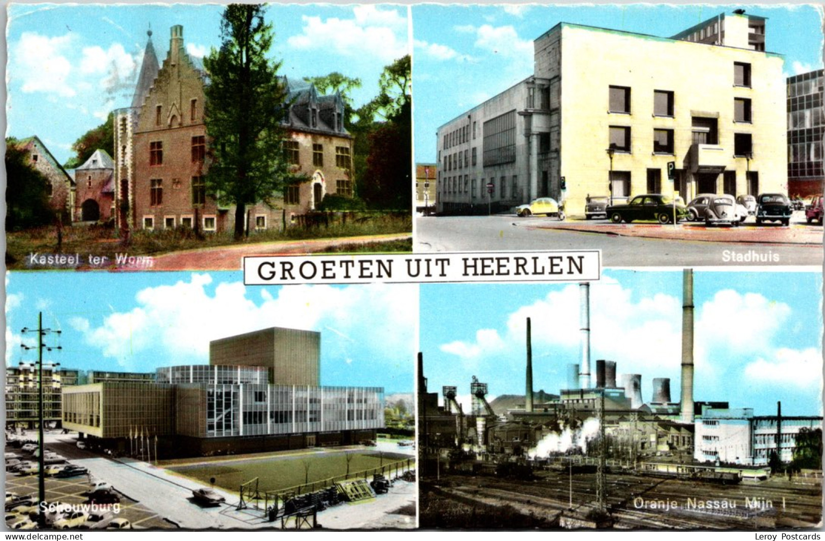 #3055 - Groeten Uit Heerlen, Stadhuis 1964 (LB) - Heerlen