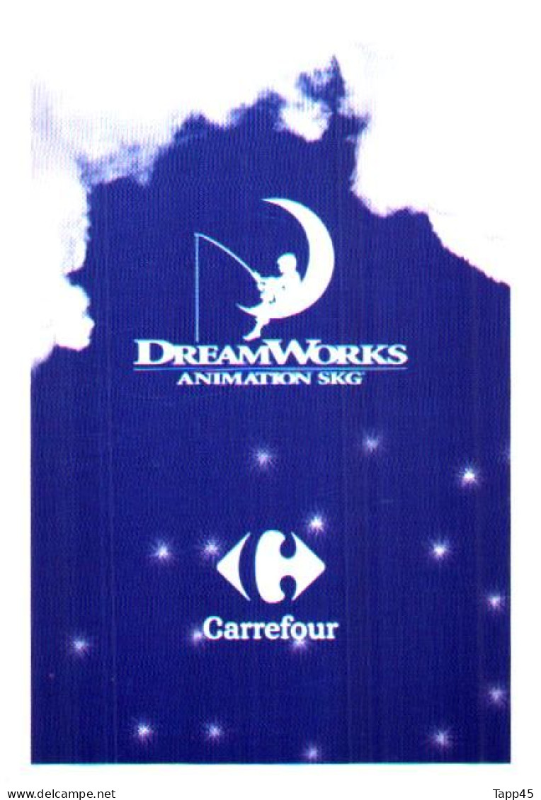 DreamWorks >Animation Skg > Carrefour > 10 cartes > Réf T v 13/4