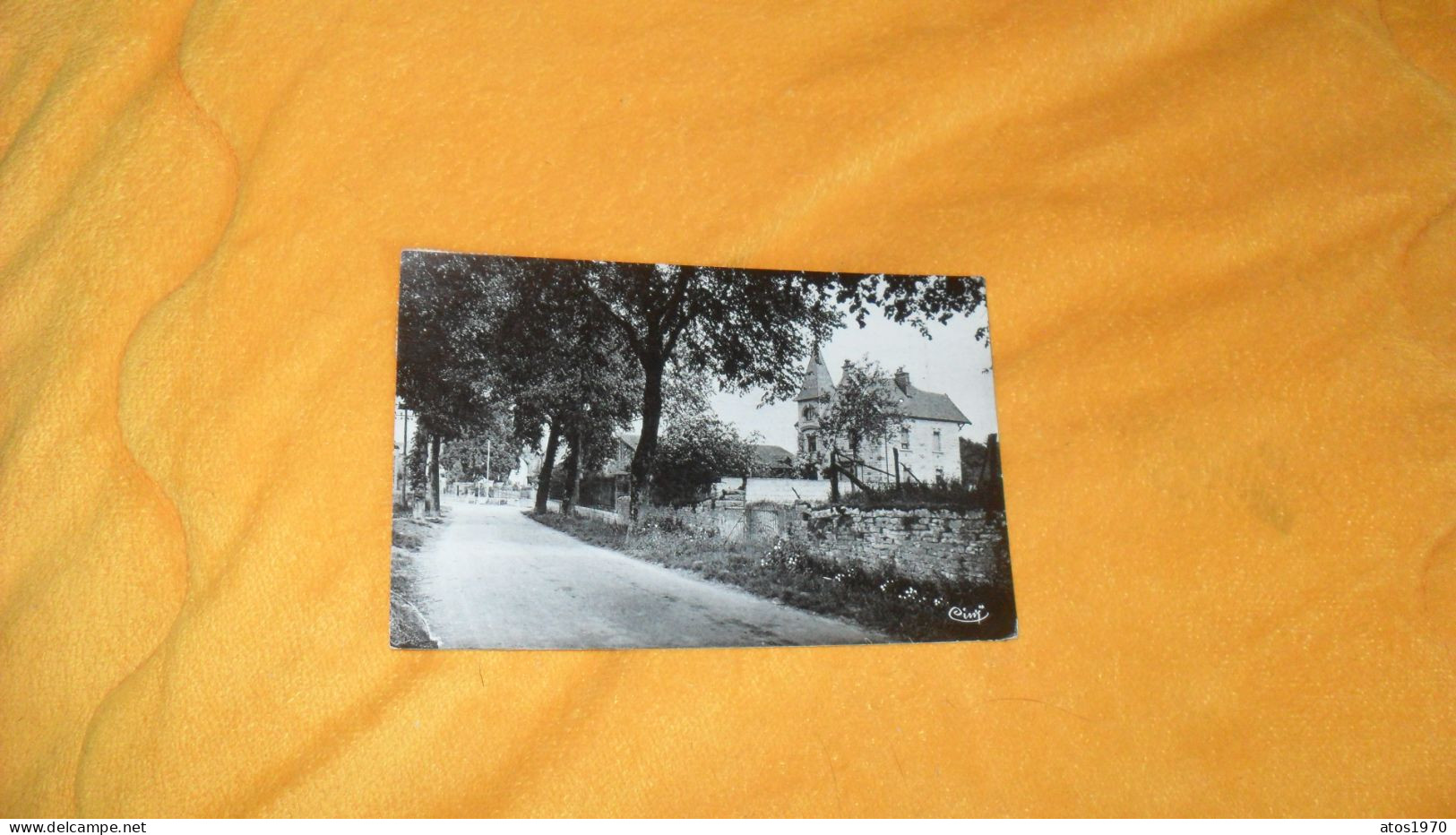 CARTE POSTALE ANCIENNE  CIRCULEE DE 1955../ DAMPIERRE SUR SALON.- ROUTE D'AUTET. ENTREE DU VILLAGE..CACHETS + TIMBRE - Dampierre-sur-Salon