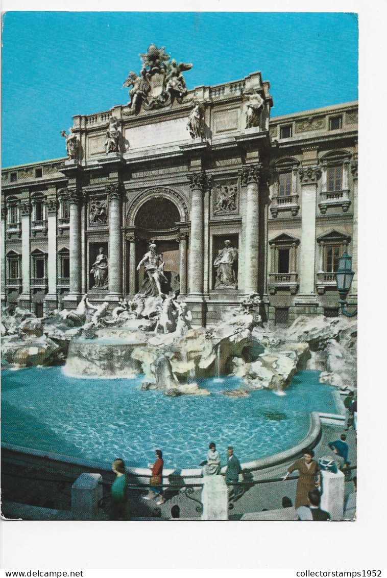 ITALY ,ROME ,TREVI FOUNTAIN ,STATUES ,ARHITECTURE - Fontana Di Trevi