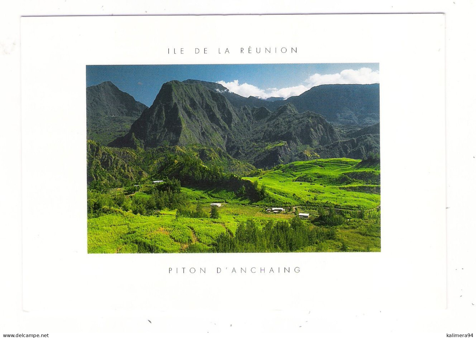 ÎLE DE LA REUNION  /  PITON D' ANCHAING DANS LE CIRQUE DE SALAZIE  /  Photos , édition :  Serge GELABERT  N° 4053 - Réunion