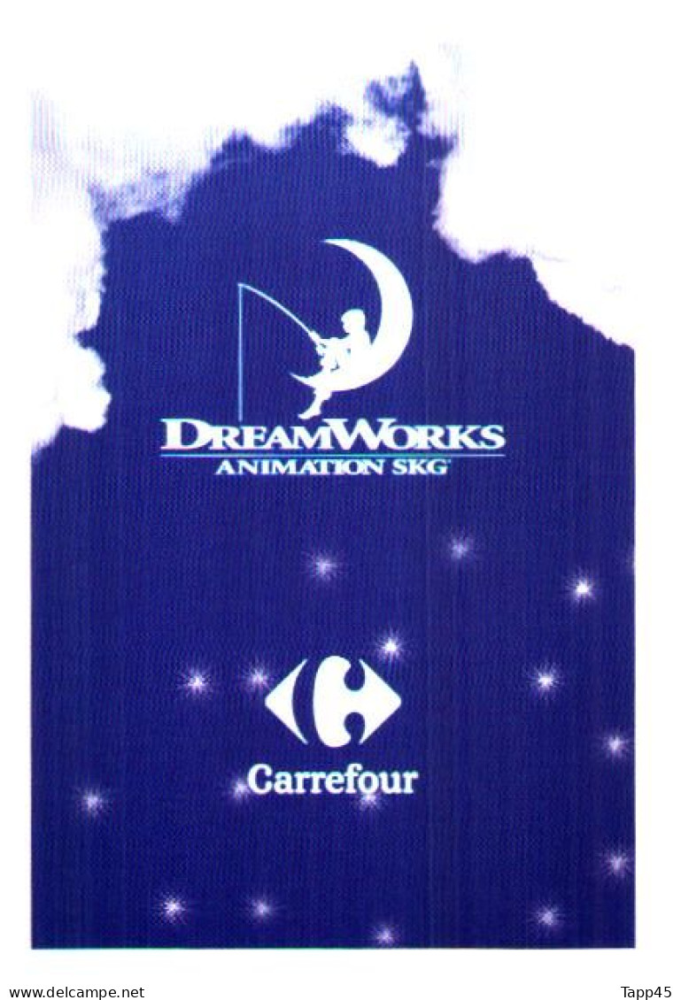 DreamWorks >Animation Skg > Carrefour > 10 cartes > Réf T v 13/5