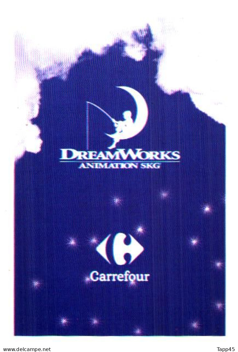 DreamWorks >Animation Skg > Carrefour > 10 cartes > Réf T v 13/5