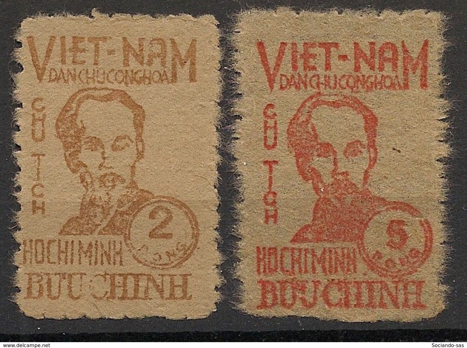 NORTH VIETNAM - 1949 - N°Yv. 60 Et 61 - Ho Chi Minh - Neuf Luxe ** / MNH / Postfrisch - Viêt-Nam