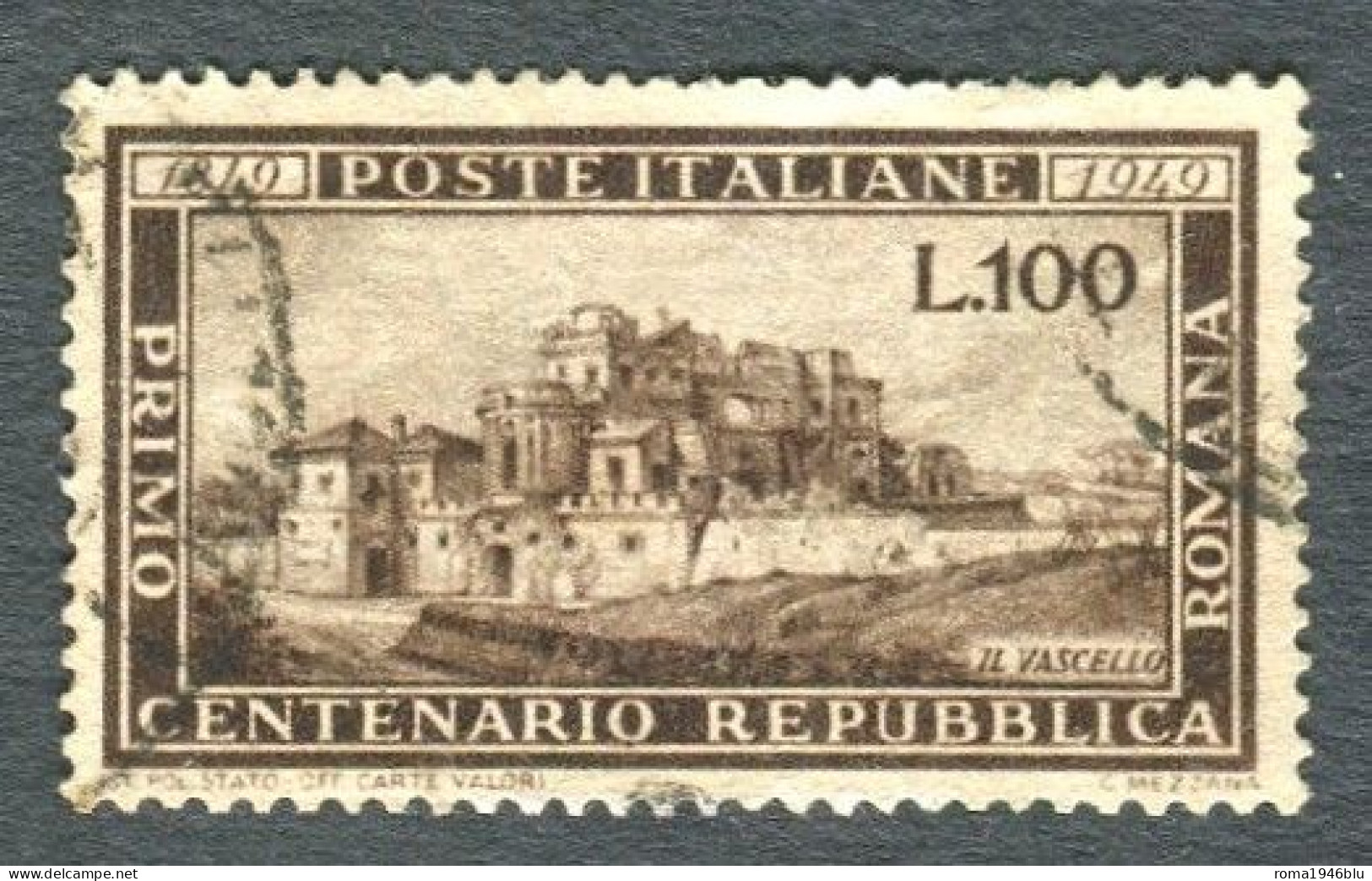 REPUBBLICA 1949 ROMANA USATO - 1946-60: Oblitérés