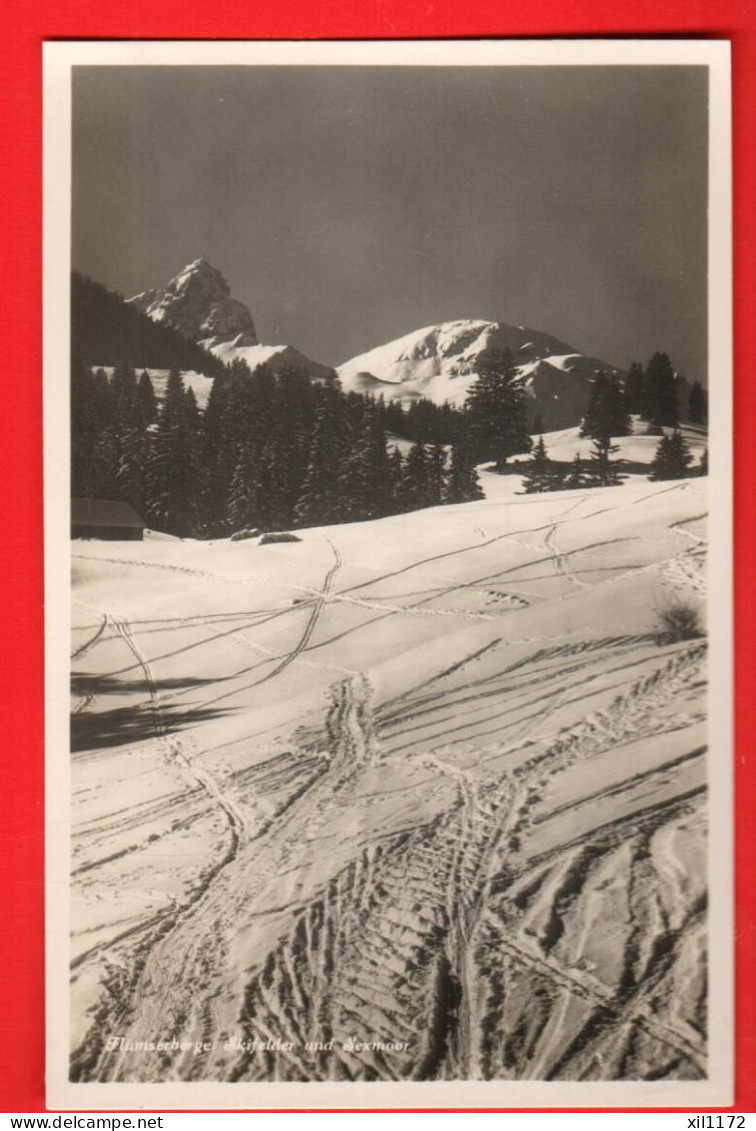 ZVE-13  Flumserberg   Skigebiet In Winter.  Mit Marke Aber Nicht Gelaufen. Photoglob 3528 - Flums