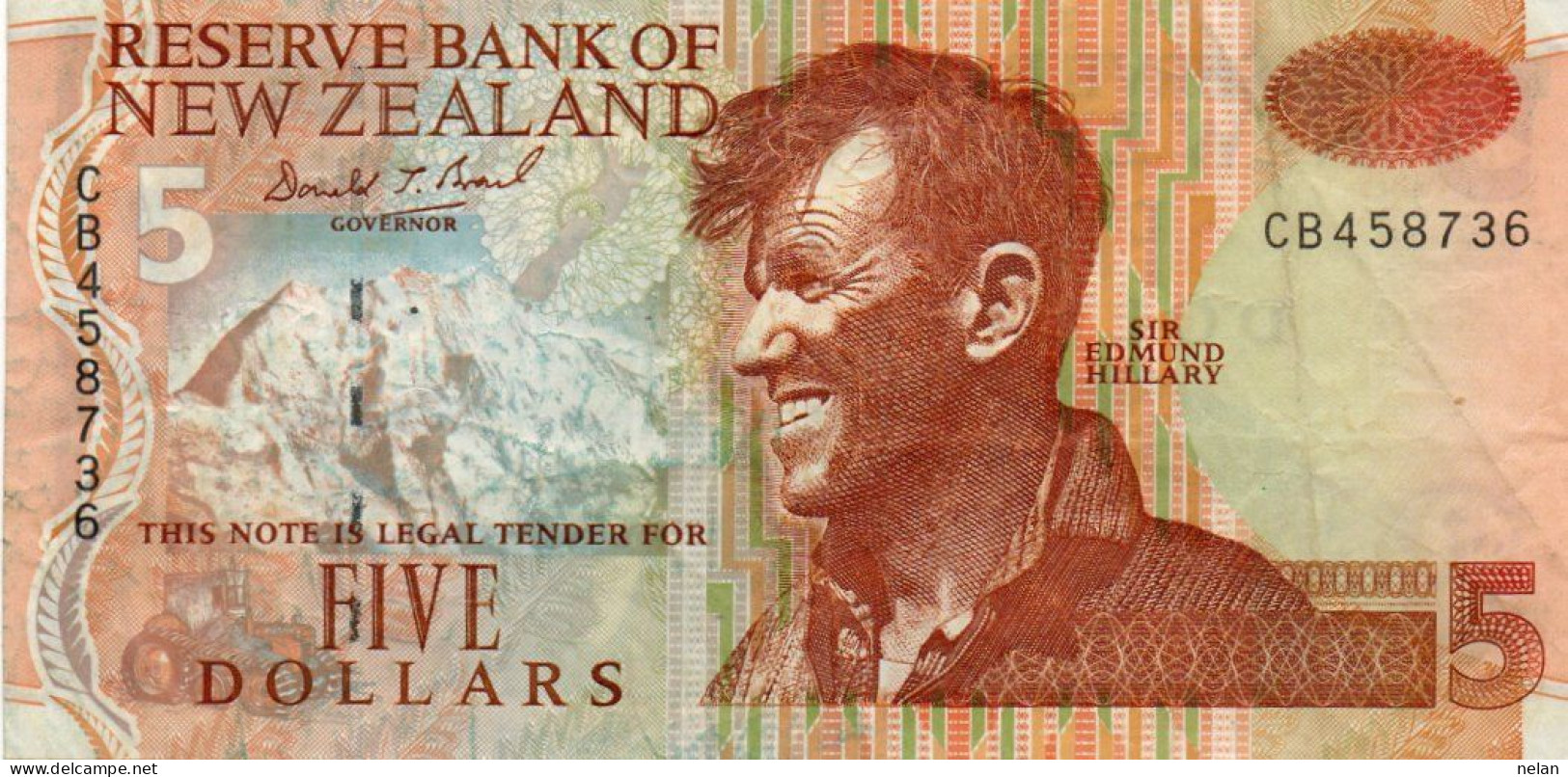 NEW ZEALAND  5 Dollars 1993 P-177a.2   CIRC. - Nouvelle-Zélande