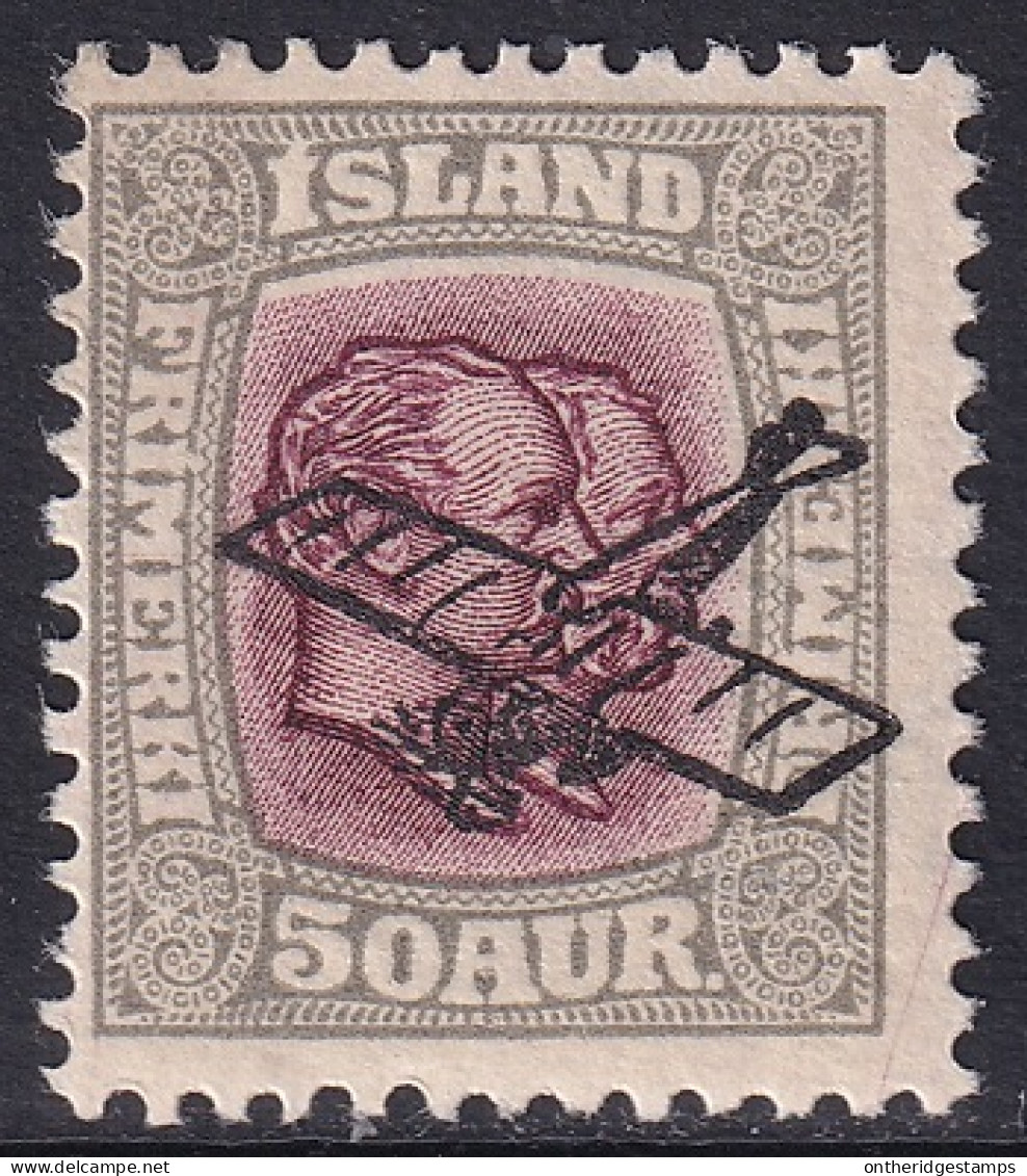 Iceland 1929 Sc C2  Air Post MNH** Some Gum Crazing - Airmail