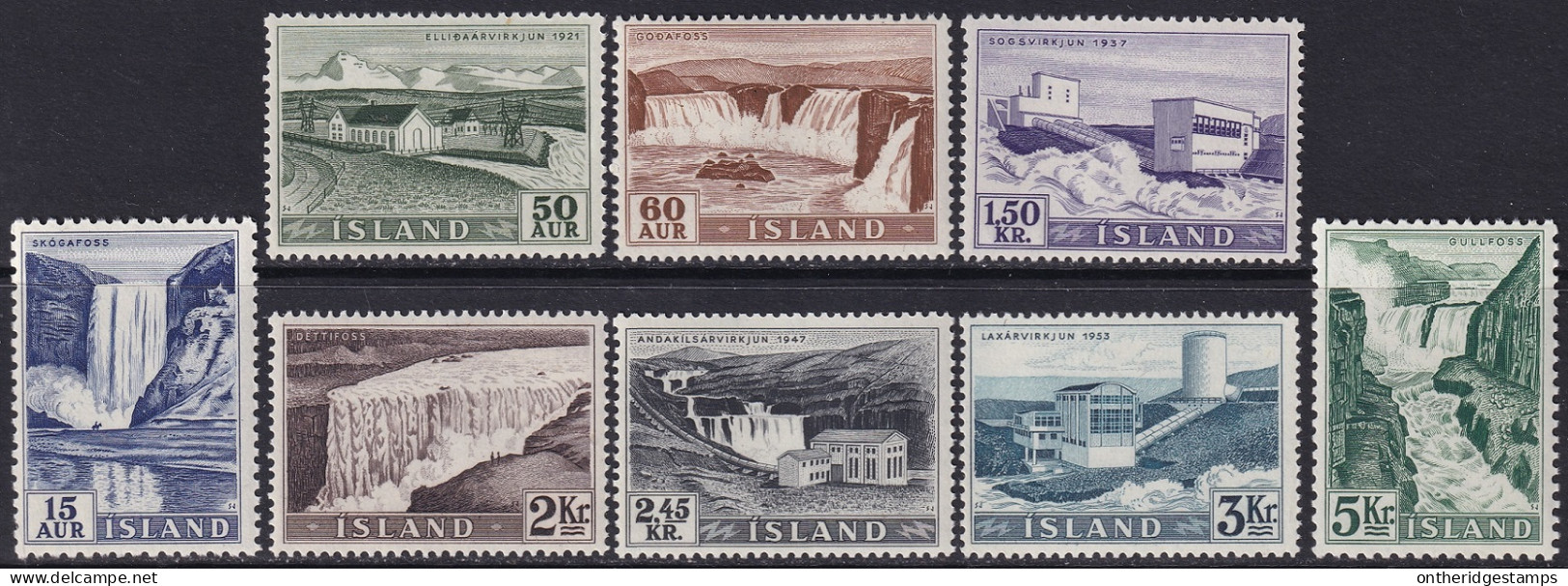 Iceland 1956 Sc 289-96  Set MNH** - Nuevos