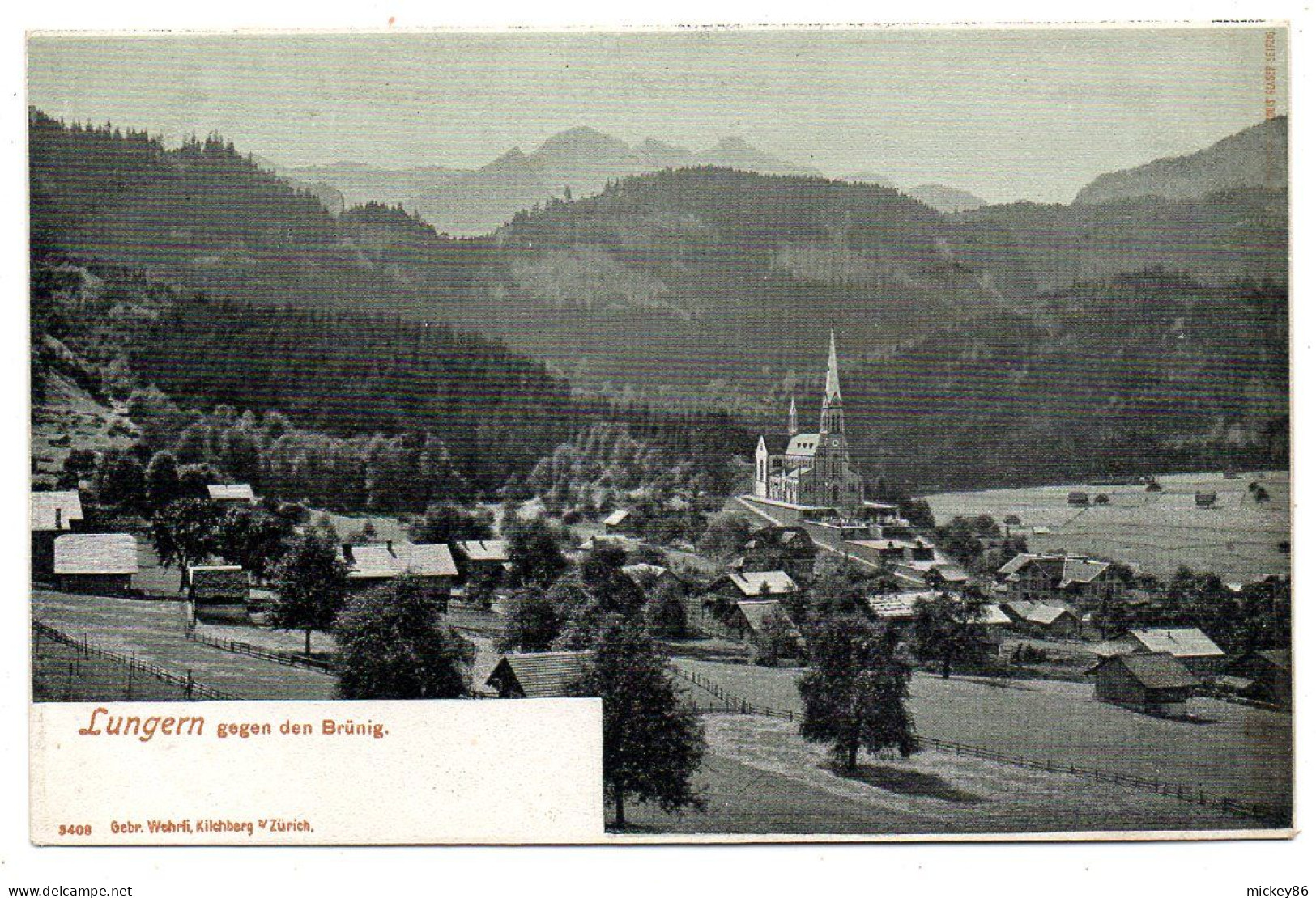 Suisse--OB--LUNGERN-- Vue Générale , Gegen Den Bruenig ......carte Précurseur - Lungern