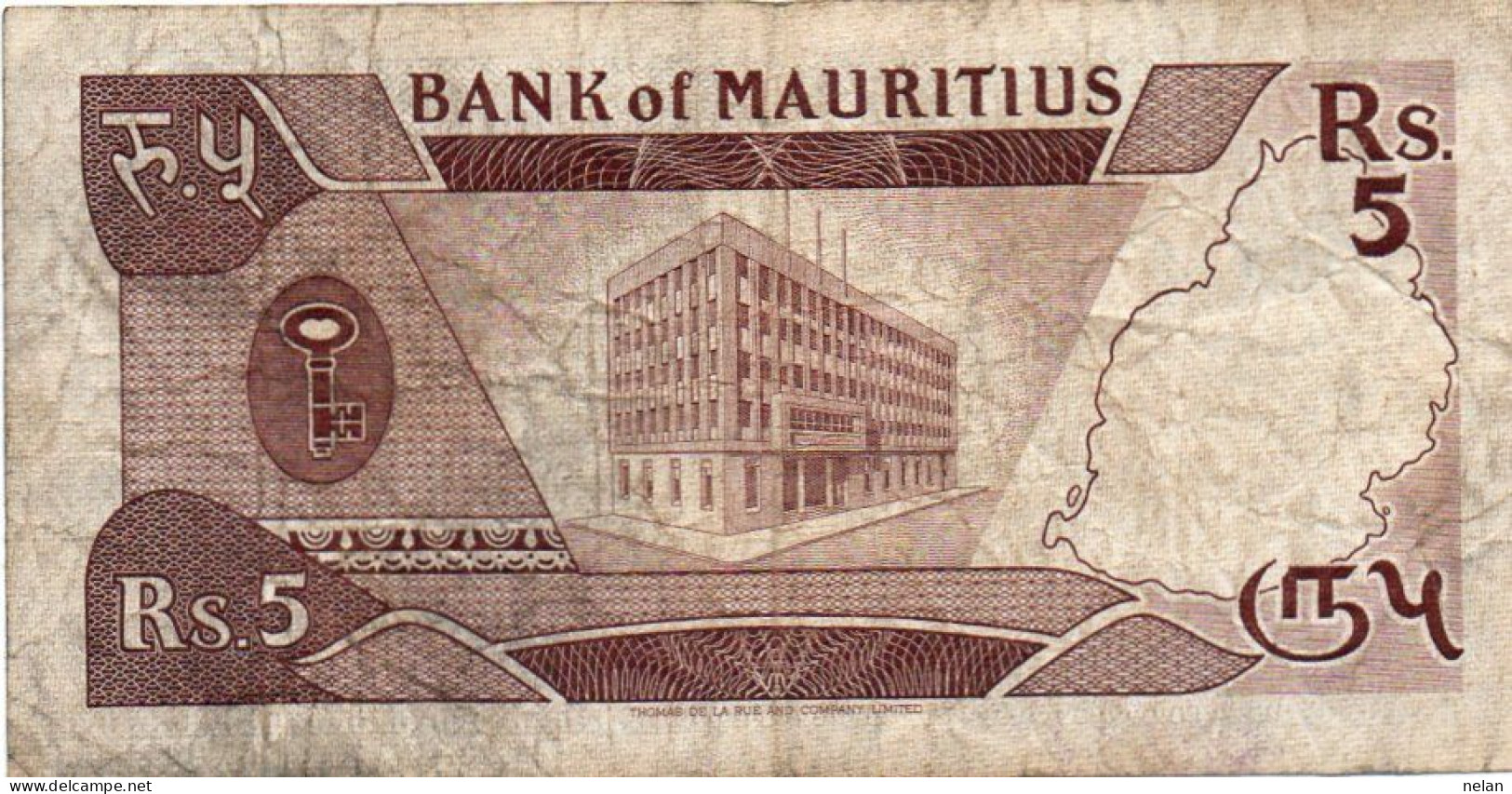 MAURITIUS 5 RUPEES 1985 P-34 - Circ. - Mauritius