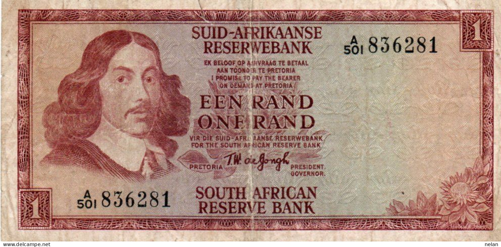 SOUTH AFRICA 1 RAND 1967 P-110b  CIRC. - Afrique Du Sud