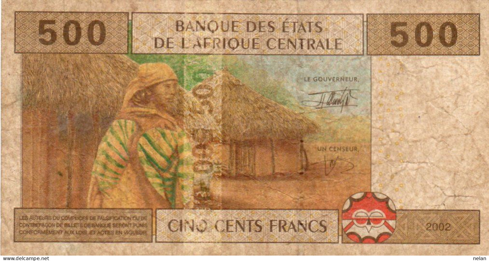 CENTRAL AFRICAN STATES 500 FRANCS 2002 P-506 Fa F For Equatorial Guinea  CIRC. - Zentralafrikanische Staaten