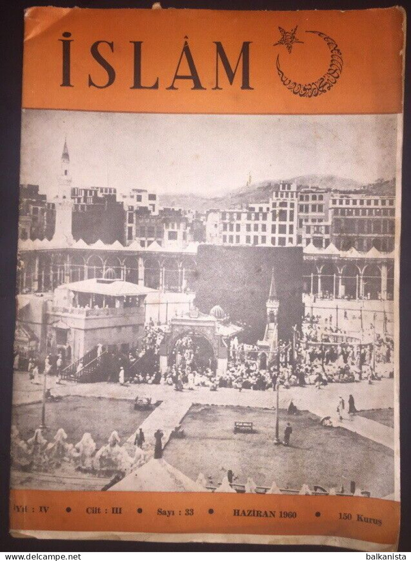 ISLAM Turkish Magazine MECCA KAABA On The Cover June 1960 - Magazines