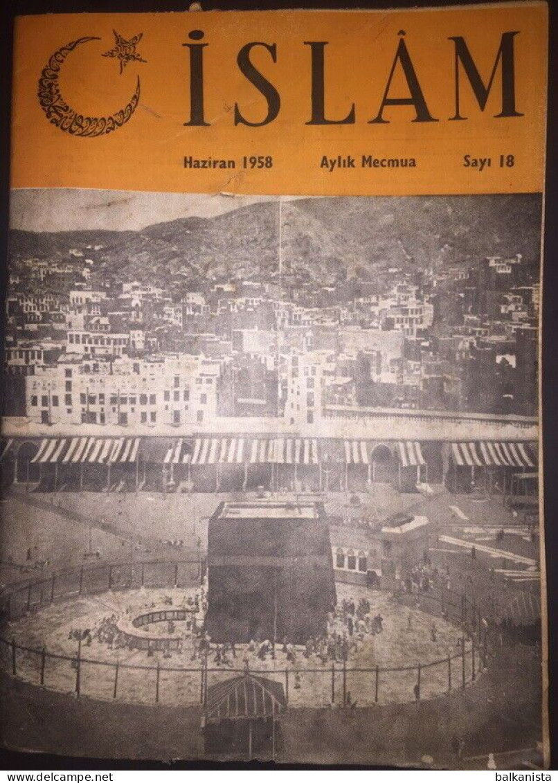 ISLAM Turkish Magazine MECCA KAABA On The Cover June 1958 - Magazines