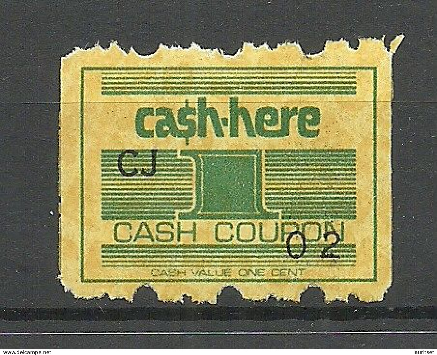 USA Cash Coupon Stamp MNH - Non Classés