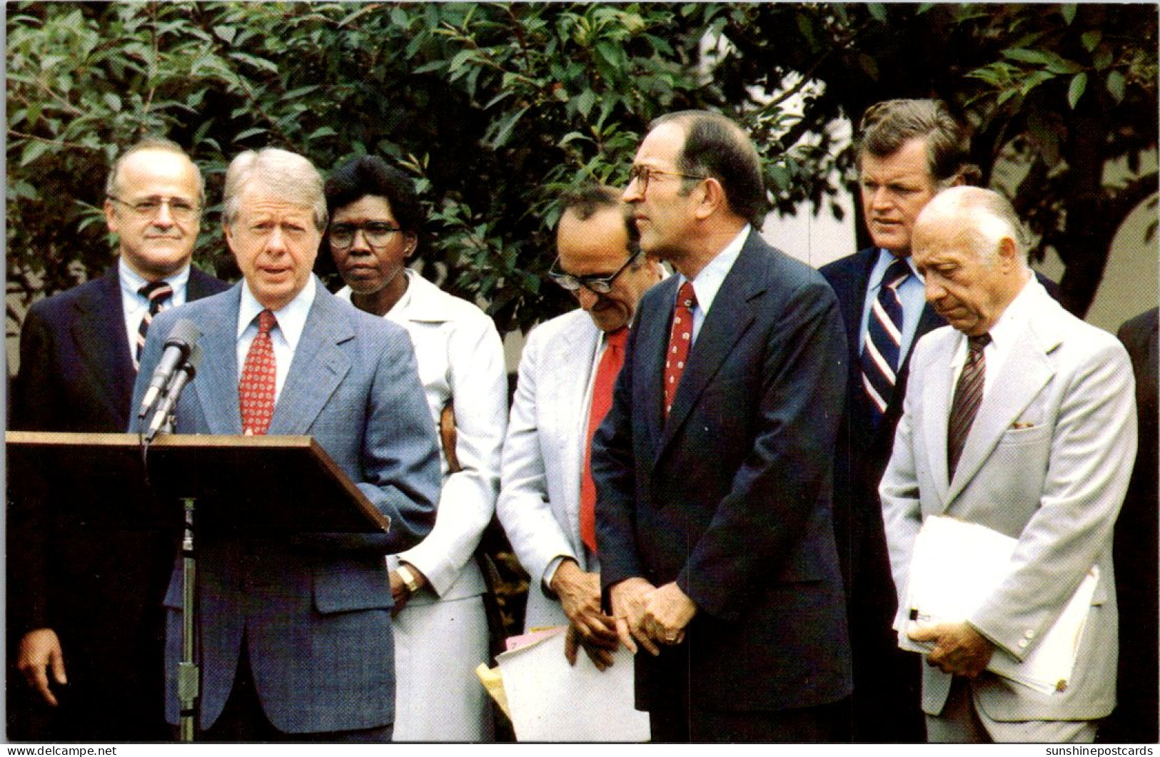 President NJimmy Carter Addressing The Press Of Anti-Trust Laws June 1978 - Presidentes