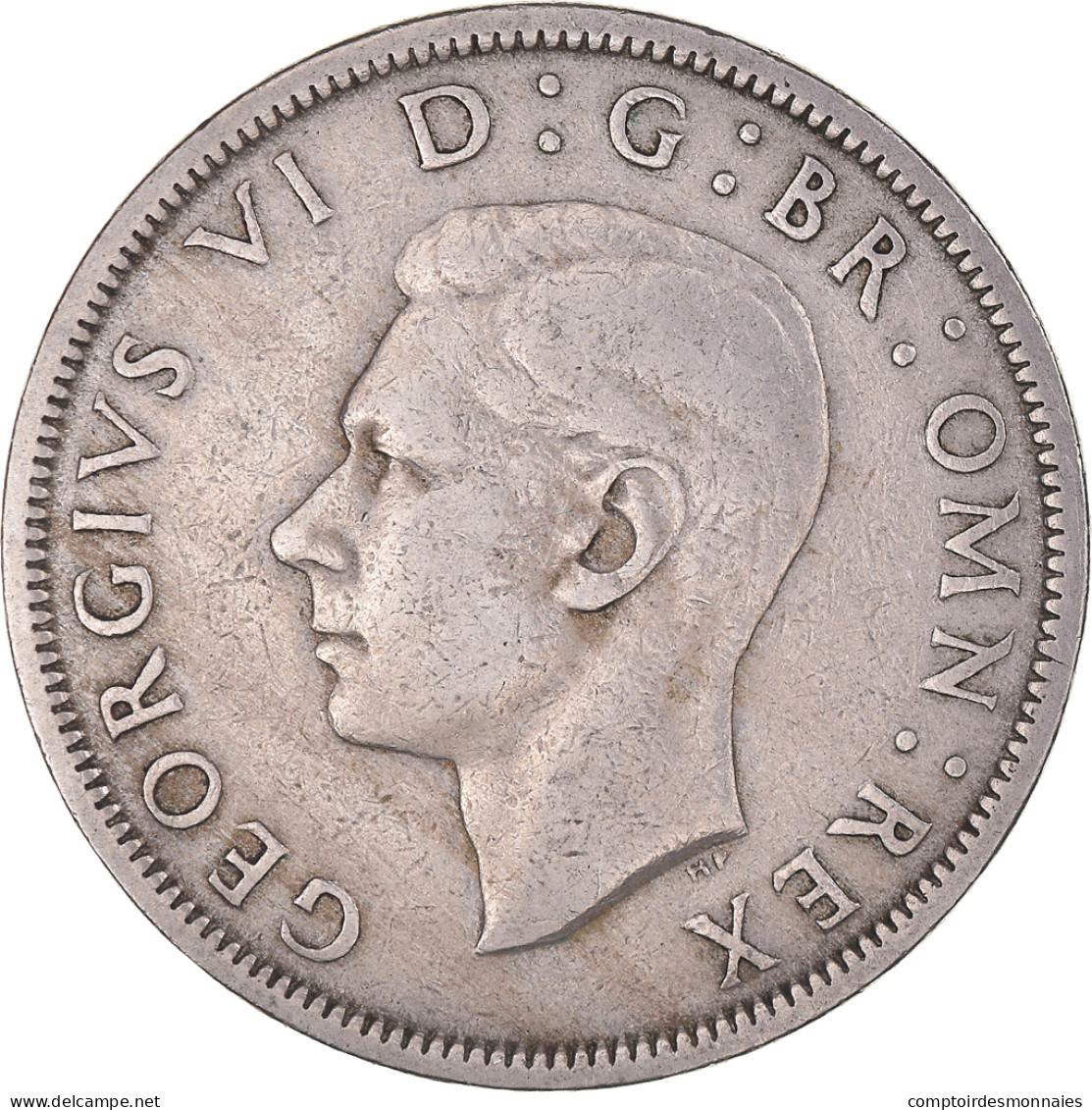 Monnaie, Grande-Bretagne, George VI, 1/2 Crown, 1951, TTB, Cupro-nickel, KM:879 - K. 1/2 Crown